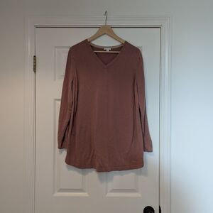 J. Jill V-Neck Long Sleeve Sweater Tunic